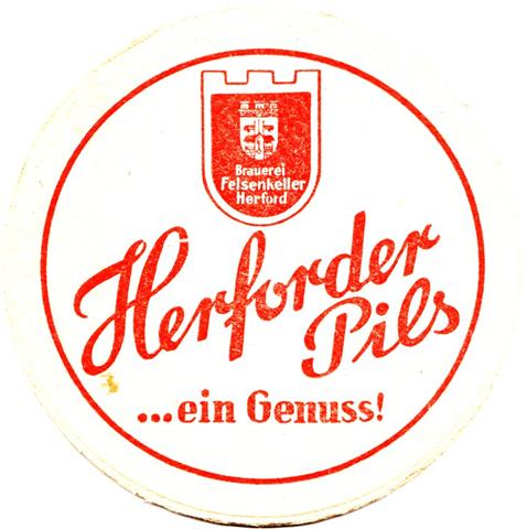 hiddenhausen hf-nw herf rund 1fbg 4a (215-ein genuß-logo o-rot) 